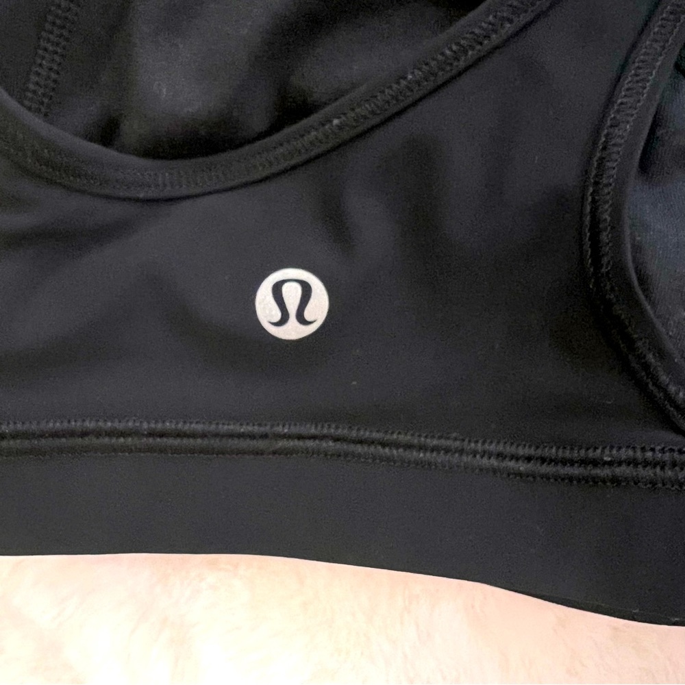 Lululemon Colour Me Quick Bra Black / Flash Light Tone Size 4 - Picture 6 of 13